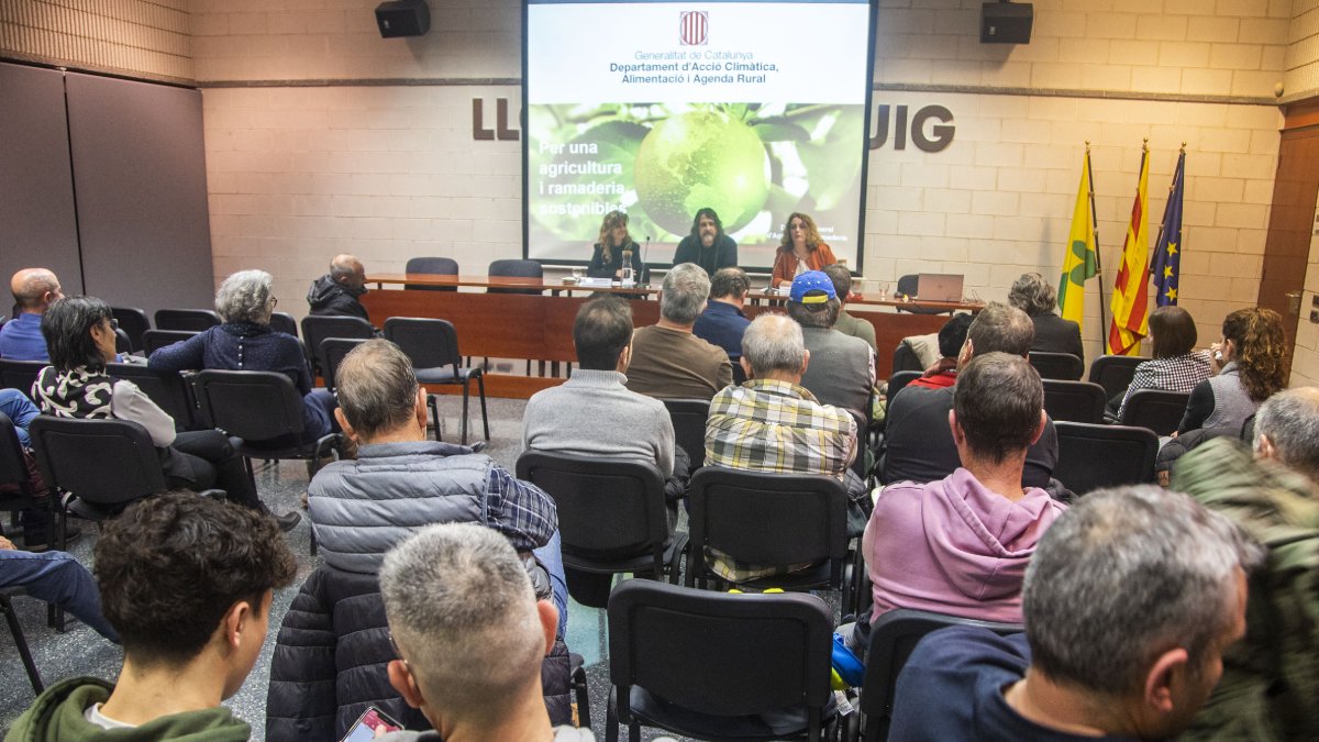 Moment de la jornada inaugural de la Setmana Agrària de Bellpuig.