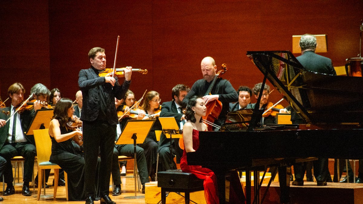El Trio Ludwig i la Franz Schubert Filharmonia, dissabte passat.
