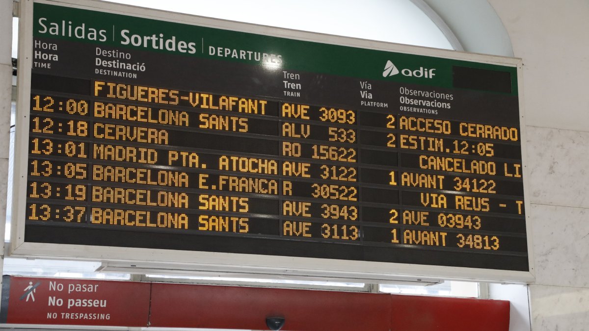 La jornada de vaga a Lleida va transcórrer sense incidències destacades i almenys 11 trens suspesos.