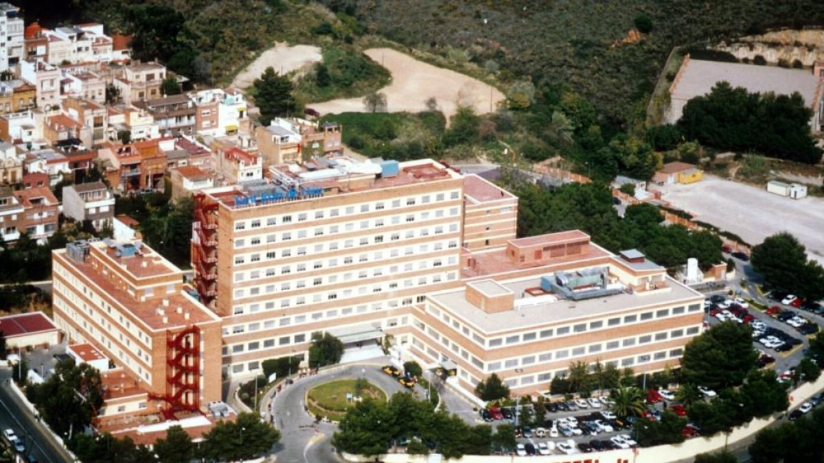 Vista aèria de l’Hospital Sant Joan de Déu de Barcelona.