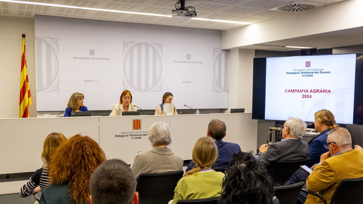 Un moment de la presentació celebrada ahir a la delegació del Govern a Lleida.