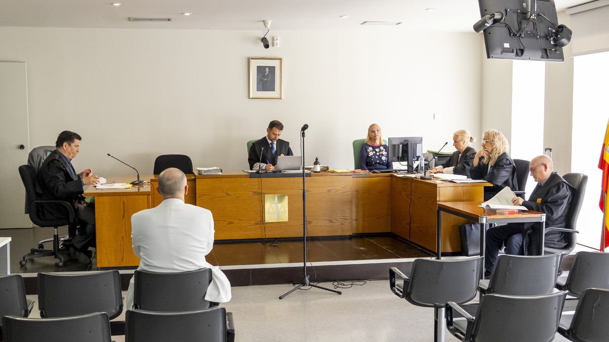 L’acusat, ahir en el judici que es va celebrar al jutjat Penal 2 de Lleida.