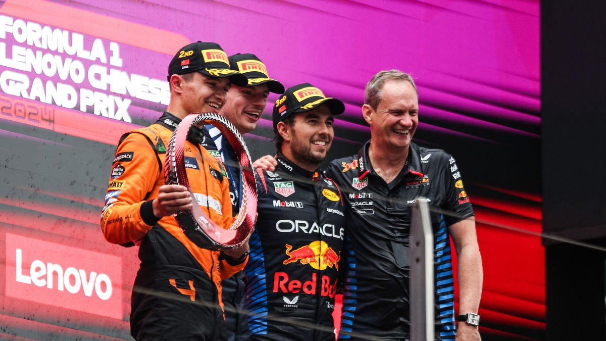 Max Verstappen, Lando Norris i Sergio Pérez van formar el podi del Gran Premi de la Xina.