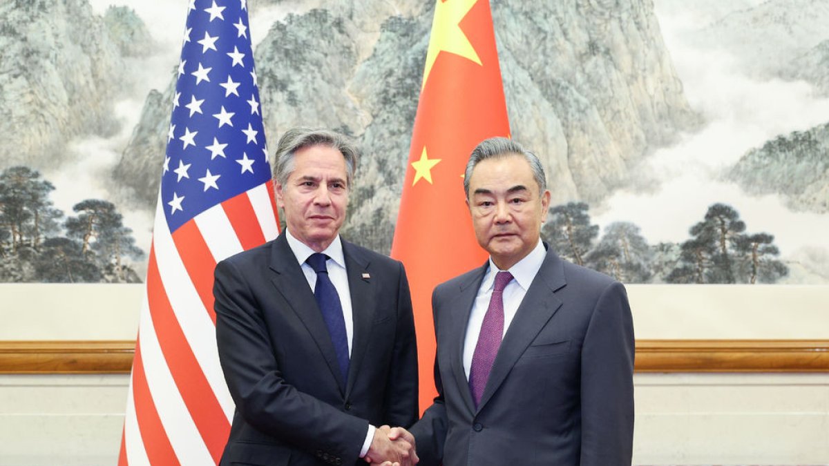 Antony Blinken es va reunir ahir amb el ministre d’Exteriors xinès.