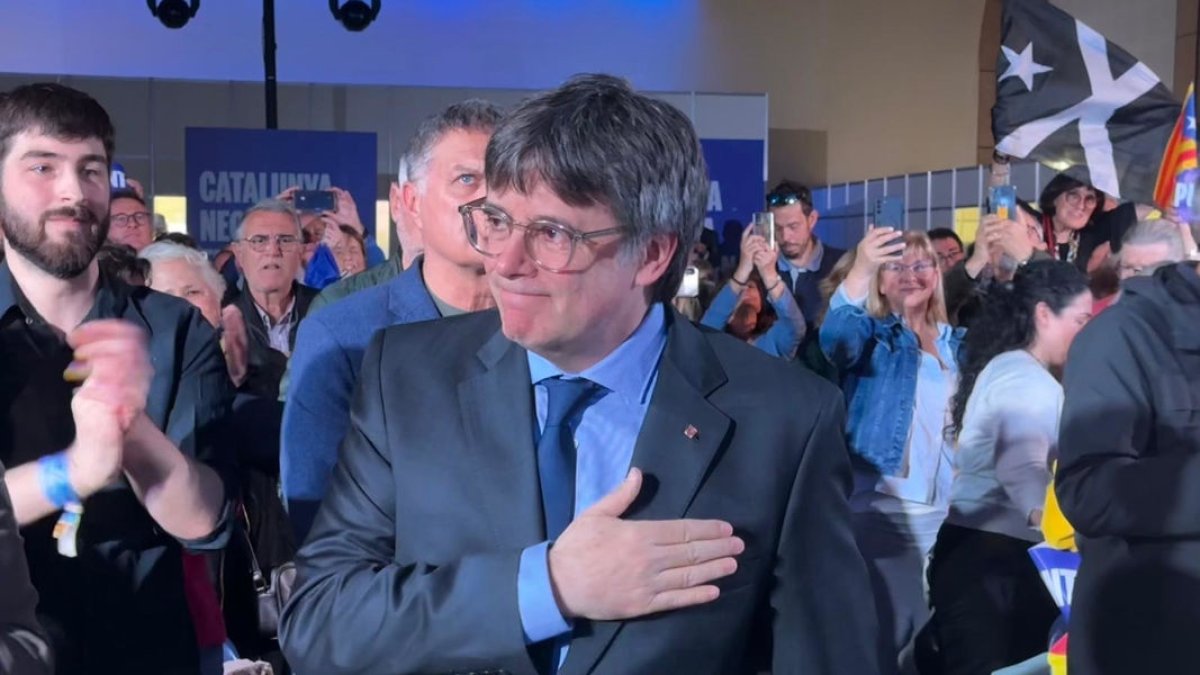 Puigdemont, en una imatge de dissabte, ahir va cancel·lar els actes.