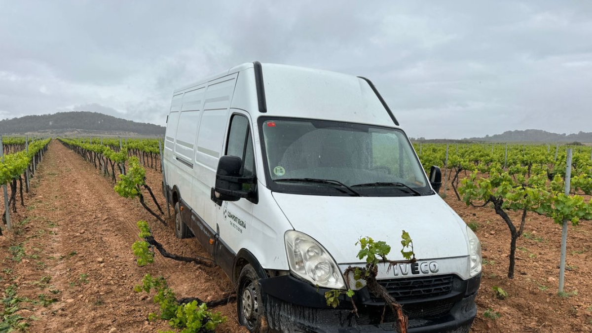 La furgoneta robada va aparèixer a Vilafranca del Penedès.