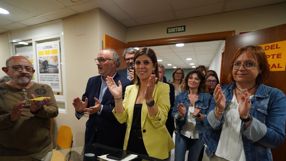 Marta Vilalta va seguir els resultats a la seu dels republicans a Lleida.