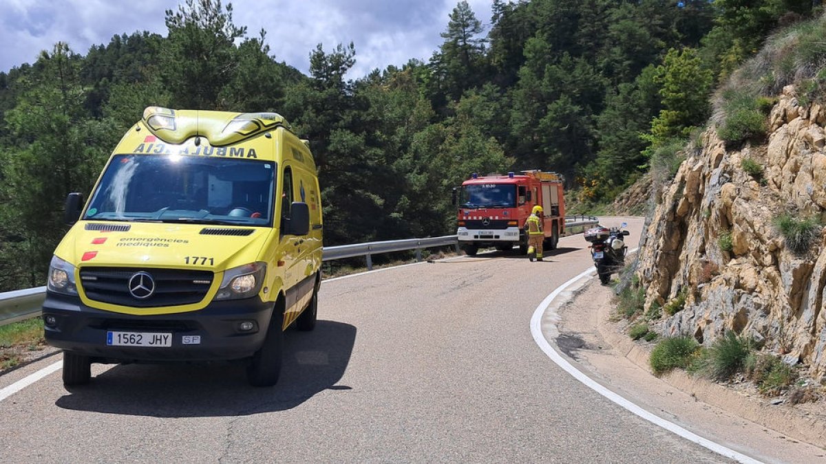 Foto de la moto sinistrada.