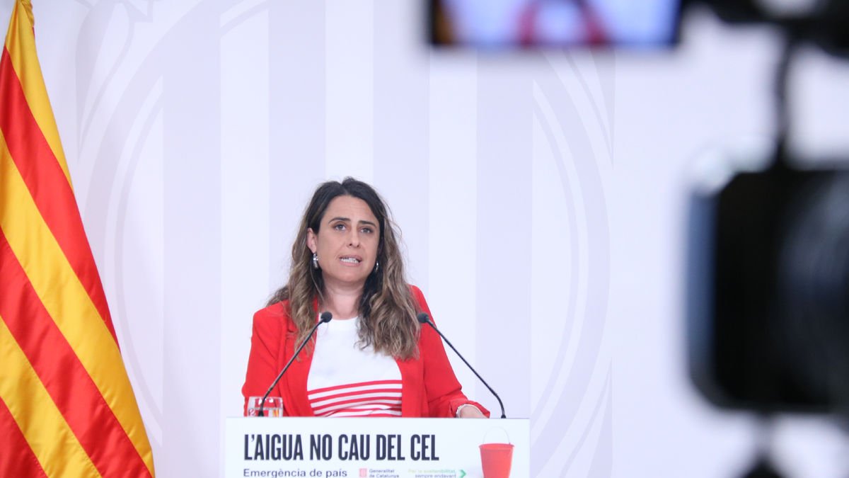 La portaveu del Govern en funcions, Patrícia Plaja, ahir després de la reunió del Consell Executiu.