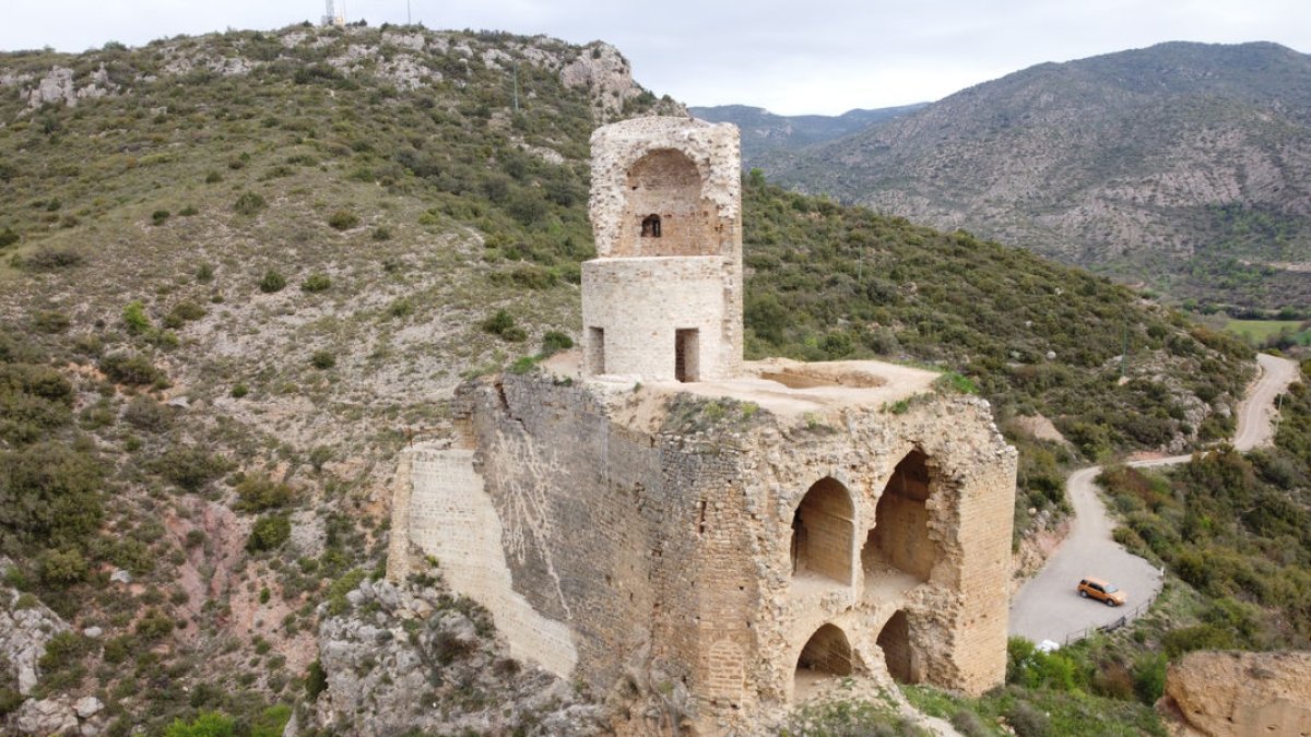 Imatge d’arxiu de la fortificació d’Alòs de Balaguer.