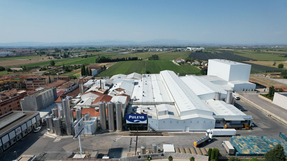 Les instal·lacions que Lactalis té al Pla d’Urgell.