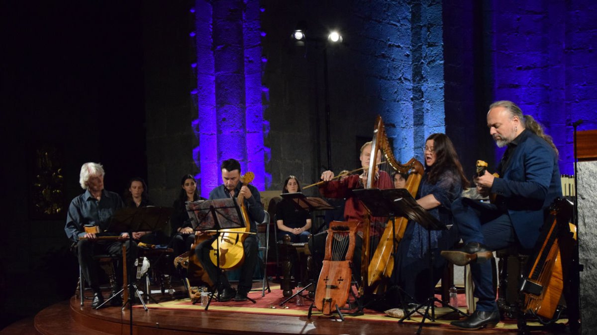 Concert inaugural del Festival de Música Antiga dels Pirineus, ahir a la catedral de la Seu d’Urgell.