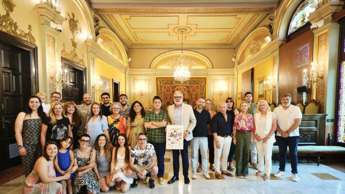 Rebuda institucional de l’associació a la Paeria de Lleida.