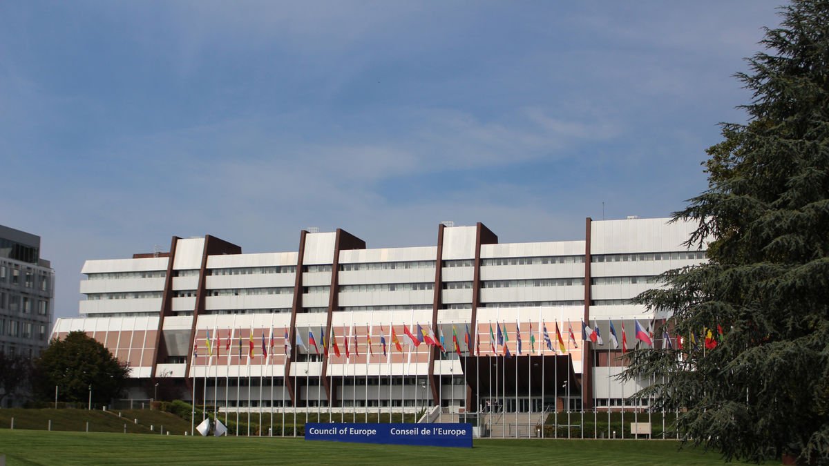 Pla de l’edifici del Consell d’Europa a Estrasburg.