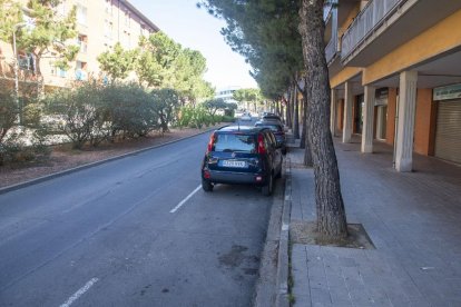 Vista de la Via Lacetània, carrer en el qual va tenir lloc l’agressió dilluns passat cap a les 6 del matí.