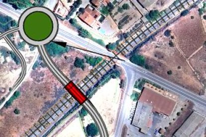Una rotonda substituirà a l’actual glorieta partida en aquesta intersecció de l’N-240 a Juneda