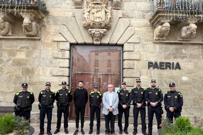 Los agentes que se han incorporado a la Policía Local de Cervera