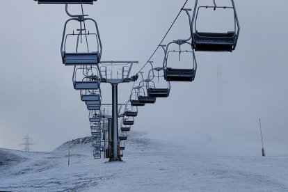 Imatge d'un telecadira de l'estació de Baqueira Beret.