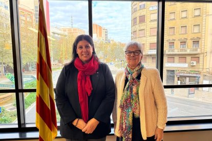 Primera visita ayer a la delegada del Govern, Nùria Gil. - GENERALITAT
