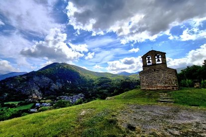 Una vista de Sant Quirc de Durro.