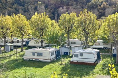 Un càmping de muntanya.