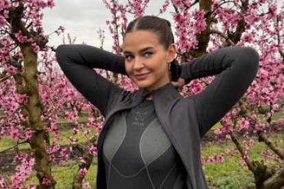 Escanes va publicar ahir a les xarxes una foto de la visita a Aitona. - INSTAGRAM @LAURAESCANES