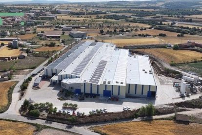 Vista aérea de la planta que la empresa Transmesa tiene en Sant Ramon. - ACCIÓ