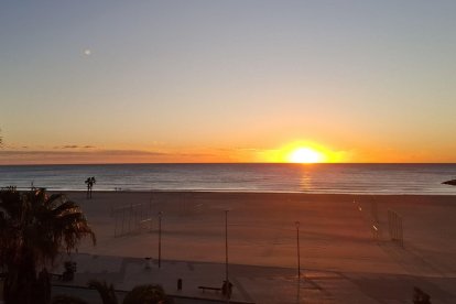 La platja de la Paella de Torredembarra.