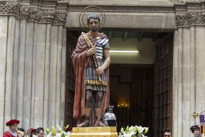 La imagen de Sant Anastasi, en la procesión de este 2025