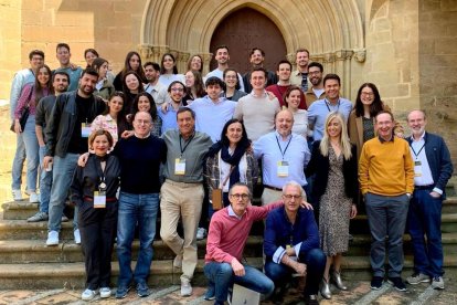 Participantes en el XII Curso de Cardiología Clínica en el Monasterio de les Avellanes la semana pasada.