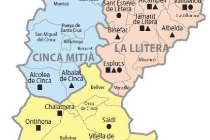 El nou mapa de fosses d’Aragó