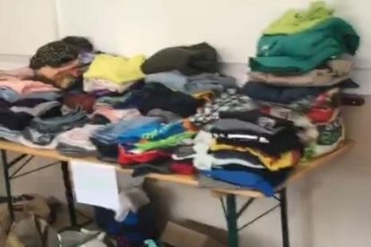 Roba donada pels veïns per a les famílies afectades a Salardú. - AJUNTAMENT NAUT ARAN