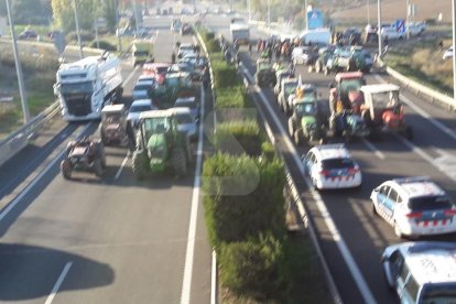 Corte en el peaje de la AP-2 en Lleida