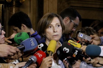 Carme Forcadell, al Parlament de Catalunya.