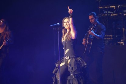 La cantant Malú va deixar petit el teatre de la Llotja en l’anterior visita a Lleida, l’abril del 2013.