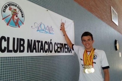 Ferran Julià, en foto d’arxiu, a la piscina del CN Cervera.