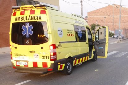 Imatge d'arxiu d'una ambulància.