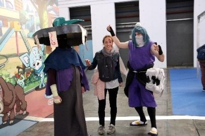 Dos ‘cosplay’, ahir en l’última jornada del Saló del Manga.