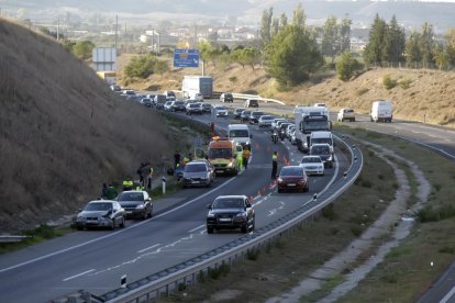 Imagen de archivo de un accidente en la autovía.