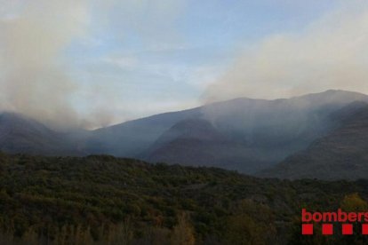 L'incendi aquest dijous.