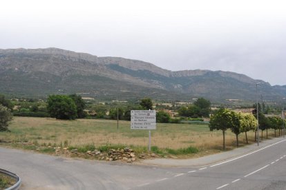 Una vista de la serra del Montsec.