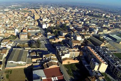 Una vista aèria d'Alcarràs