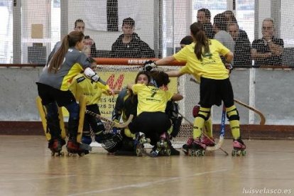 Les jugadores del Vila-sana, en un partit de la passada Lliga.