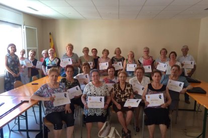 Els participants de la primera edició del taller de memòria.