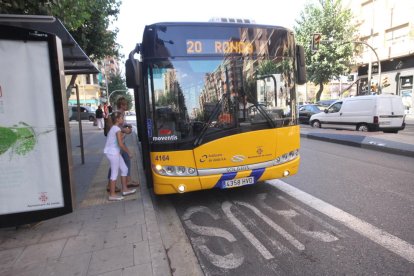 Un bus urbà a Lleida