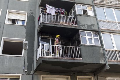 El foc es va declarar a l’edifici Sant Cristòfol de Cervera.