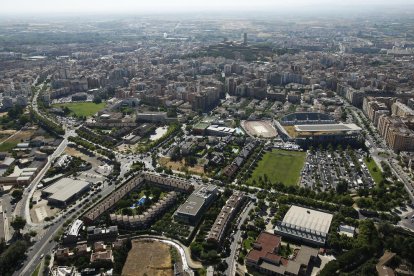 Vista de Lleida ciutat, que té un alt percentatge de les comunitats de propietaris de la província.