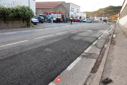 L’accident va tenir lloc en aquest tram de la travessia de la carretera de Calaf.