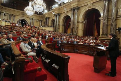 Una vista del Parlament aquest dimecres.