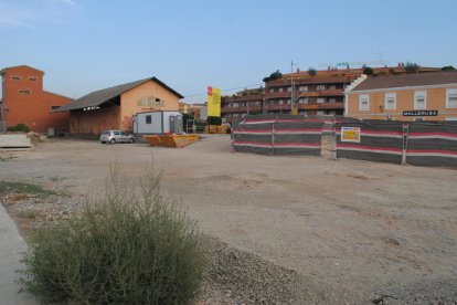 La zona on s’ubicarà l’estació.